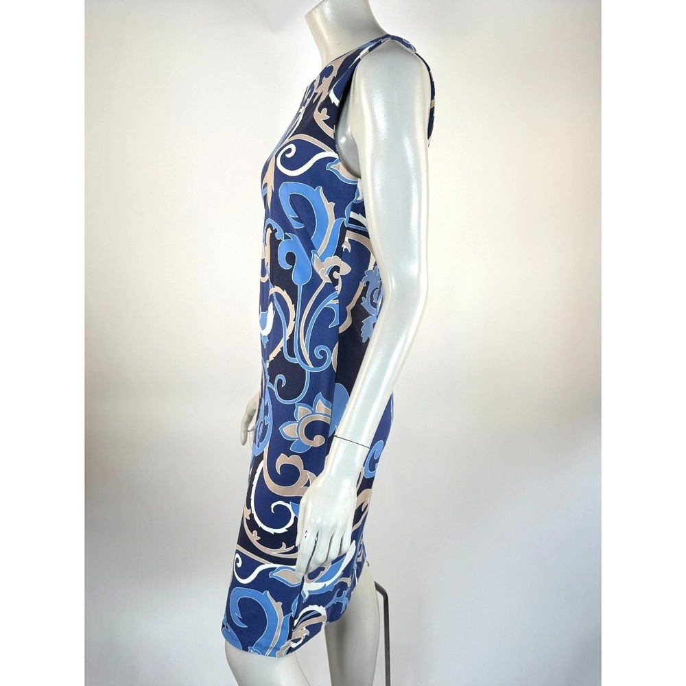 J McLaughlin Sophia Catalina Cloth Dress Women S NWOT Sleeveless Pasley Nylon - Picture 4 of 11